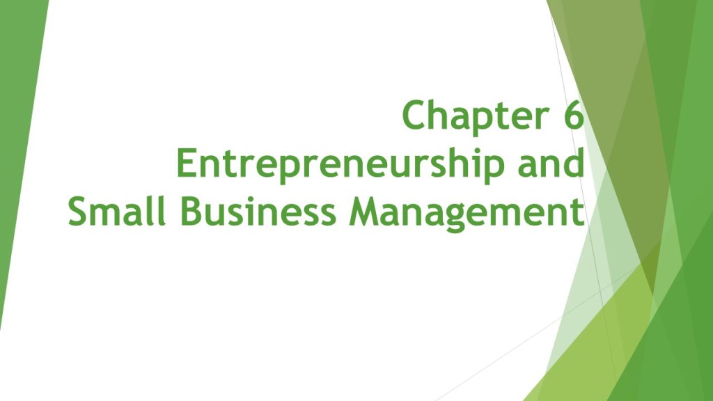 Picture of: Chapter  Entrepreneurship and Small Business Management