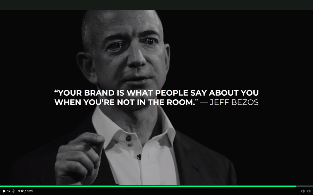 Picture of: jeff bezos quote personal brand  Personal quotes, Bezos, Personal