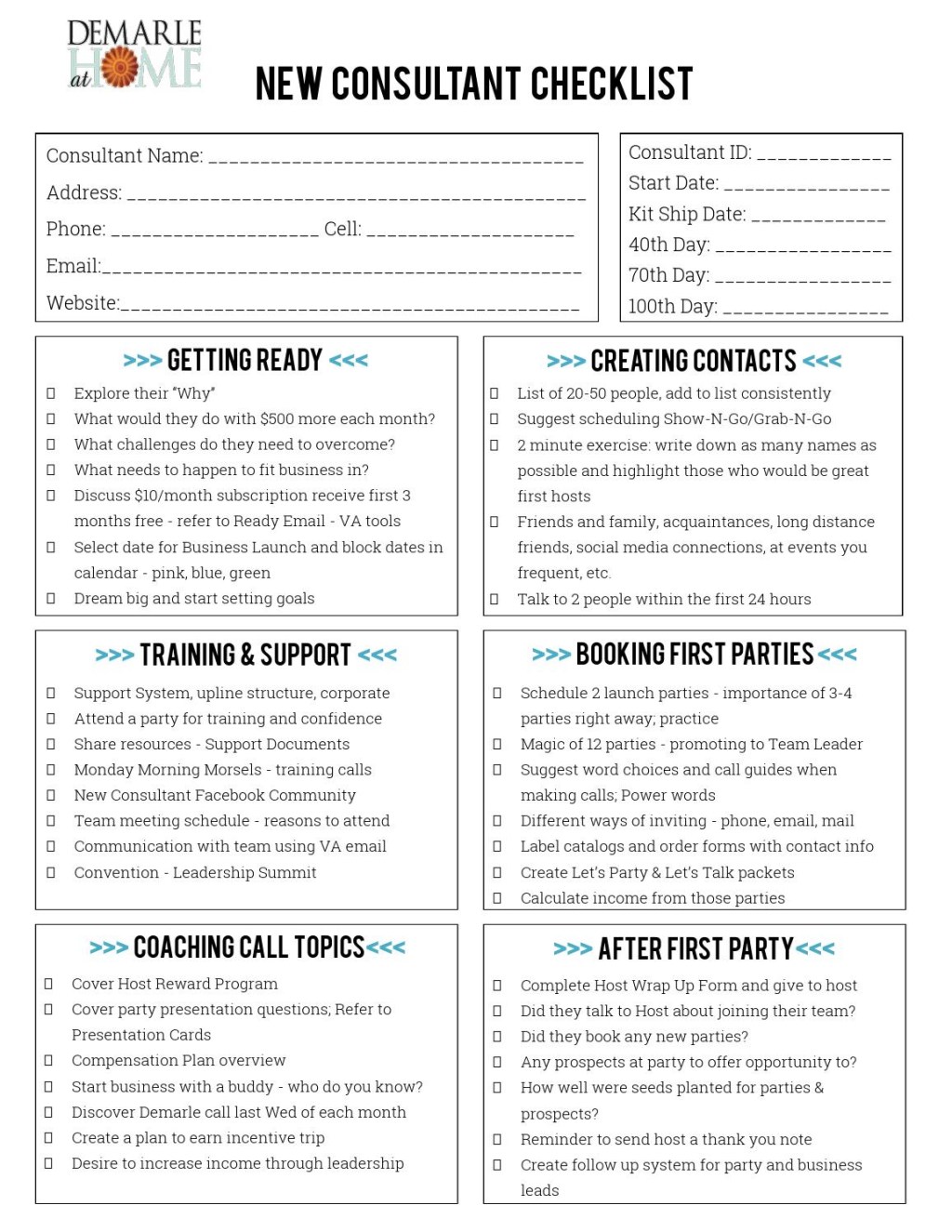 Picture of: New Consultant Checklist by bon COOK – Issuu