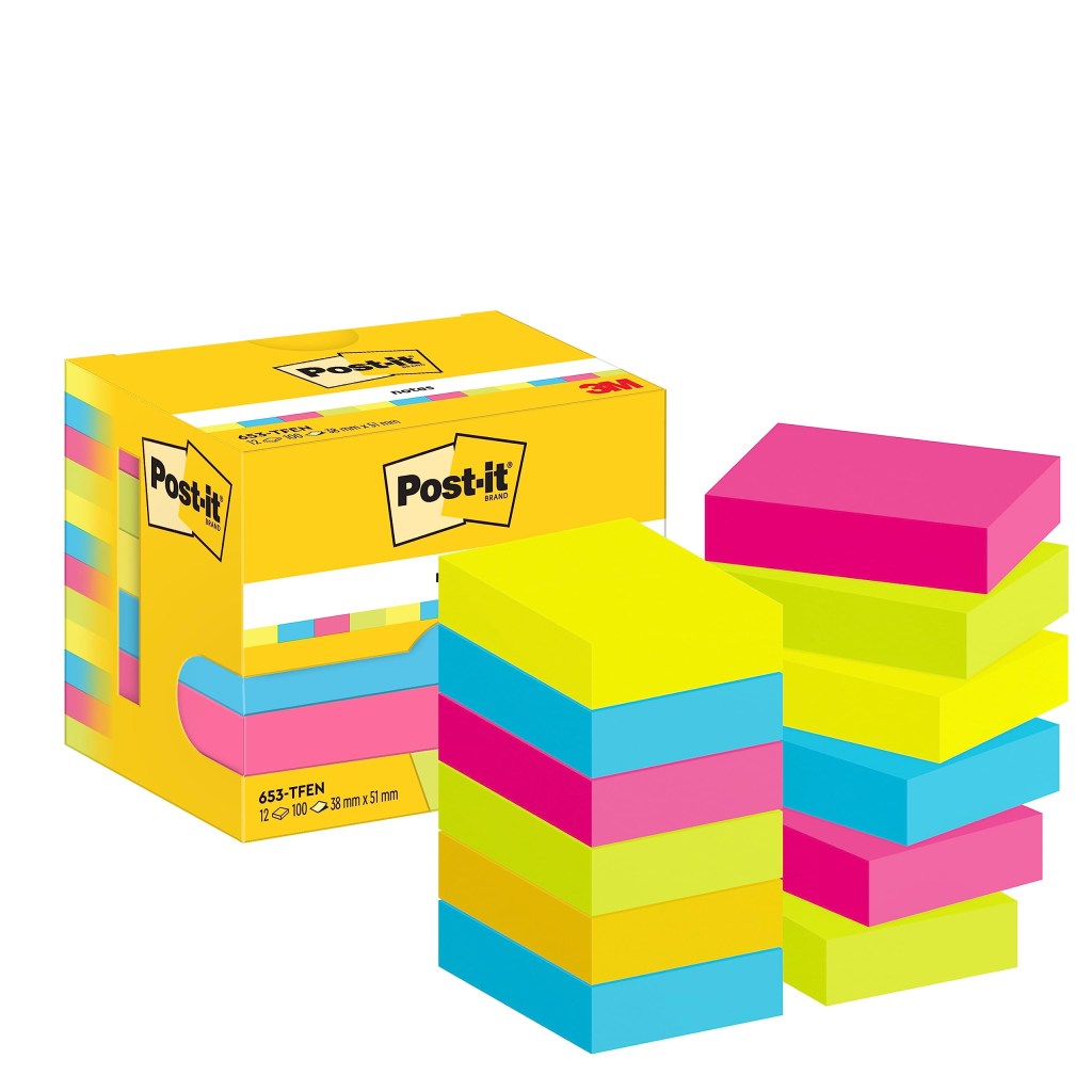 Picture of: Post-it Notes Energetic Collection, Packung mit  Blöcken,
