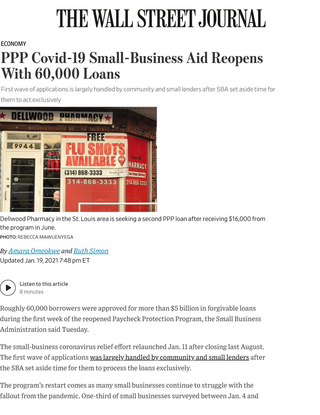 Picture of: PPP Covid- Small-Business Aid Reopens With , Loans